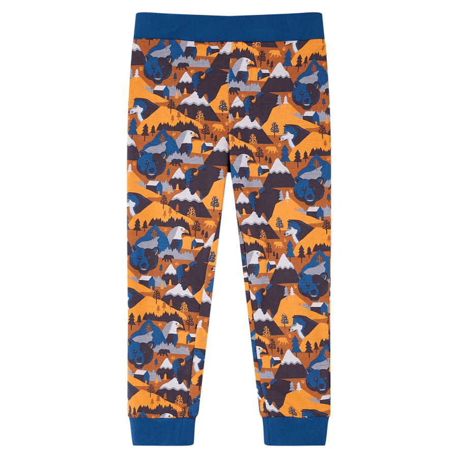 Kinderpyjama met lange mouwen 92 cognackleurig 92