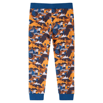 Kinderpyjama met lange mouwen 92 cognackleurig 92