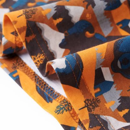 Kinderpyjama met lange mouwen 92 cognackleurig 92