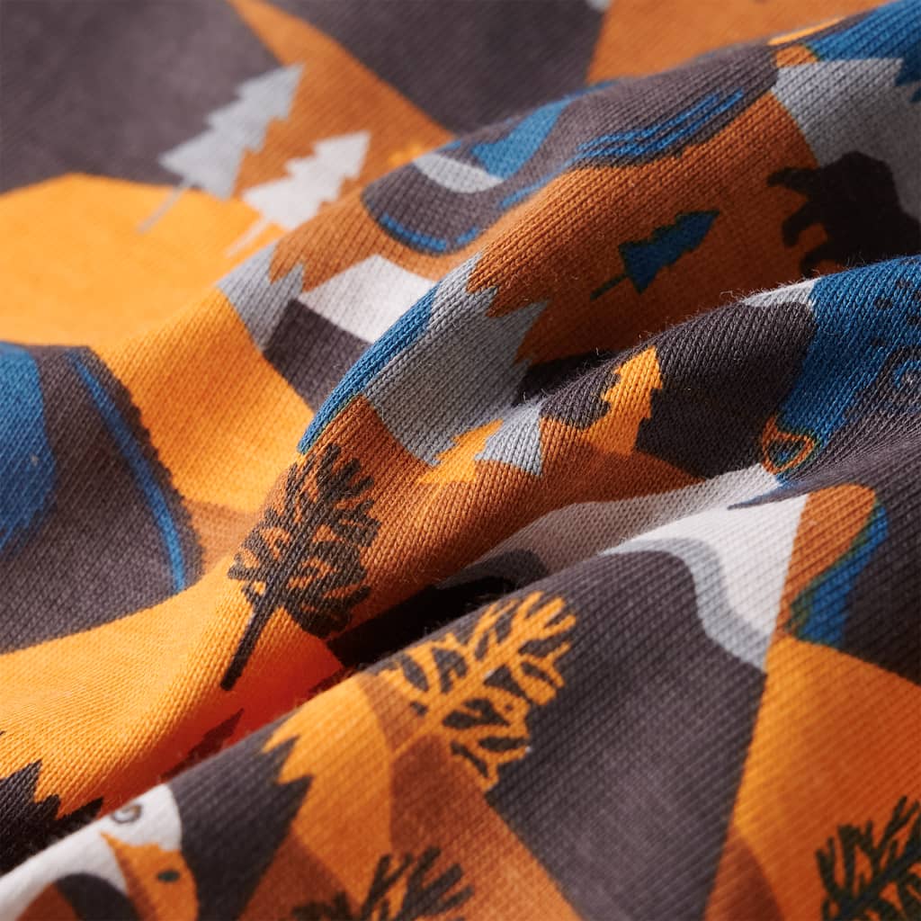 Kinderpyjama met lange mouwen 92 cognackleurig 92