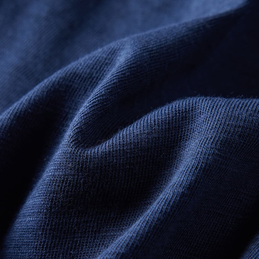 Kindershirt met lange mouwen 116 gemêleerd marineblauw