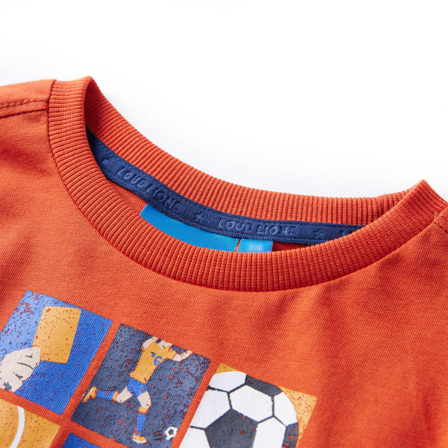 Kindershirt met lange mouwen 92 oranje 92