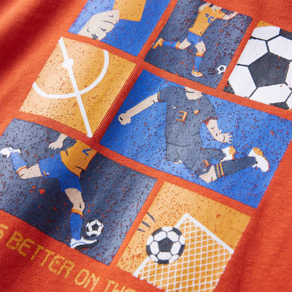 Kindershirt met lange mouwen 92 oranje 92