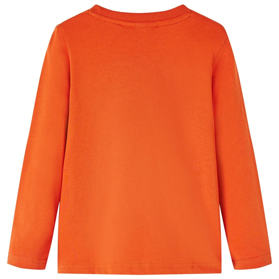 Kindershirt met lange mouwen 116 oranje 116