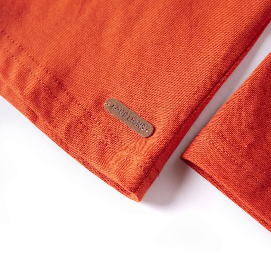 Kindershirt met lange mouwen 116 oranje 116