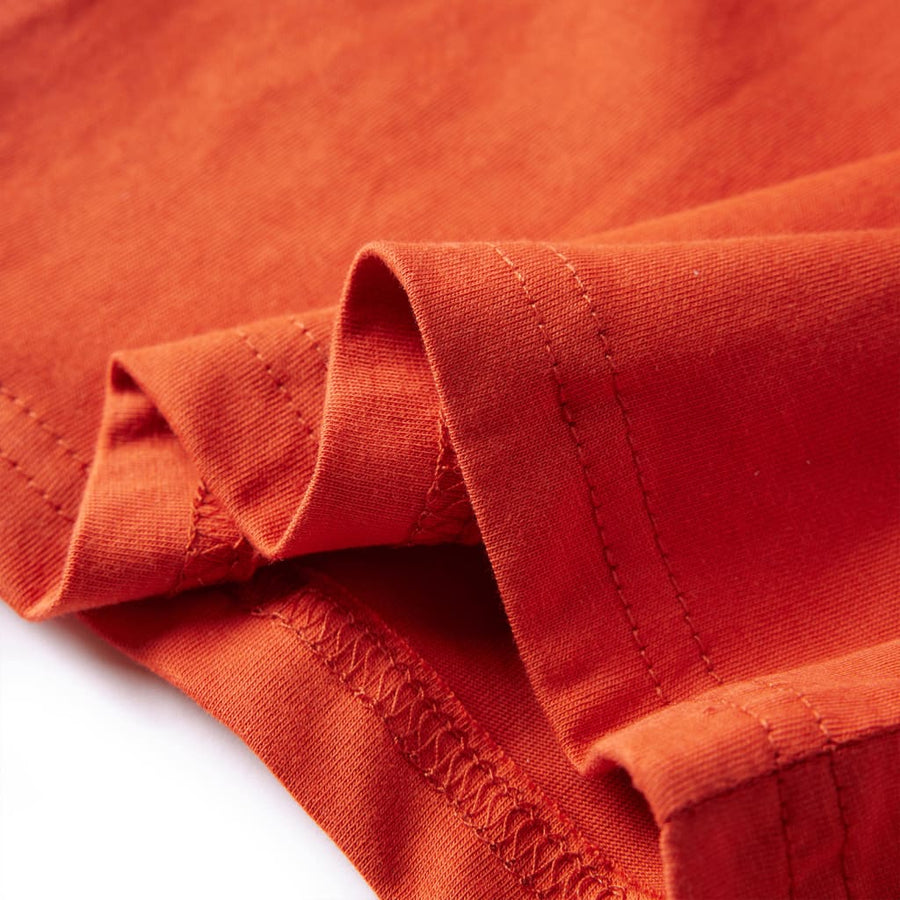 Kindershirt met lange mouwen 128 oranje 128