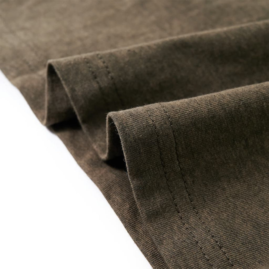Kindershirt met lange mouwen 128 gemêleerd kakikleur Kaki 128
