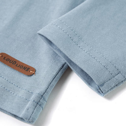 Kindershirt met lange mouwen 92 lichtblauw Blauw