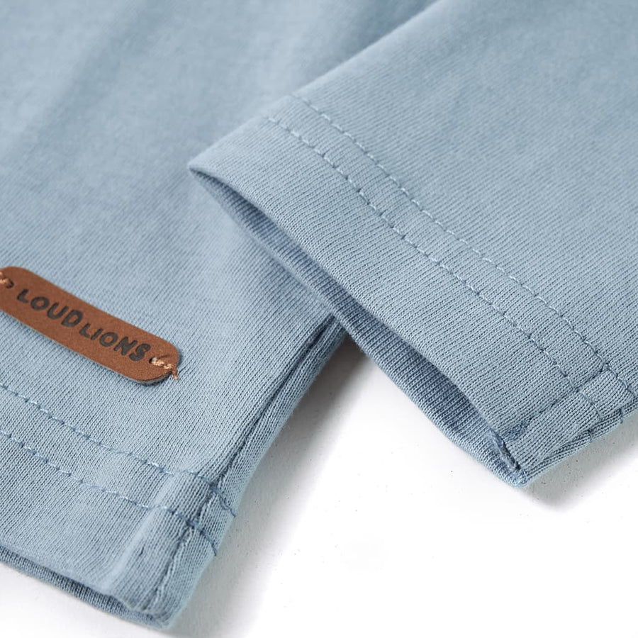Kindershirt met lange mouwen 92 lichtblauw Blauw