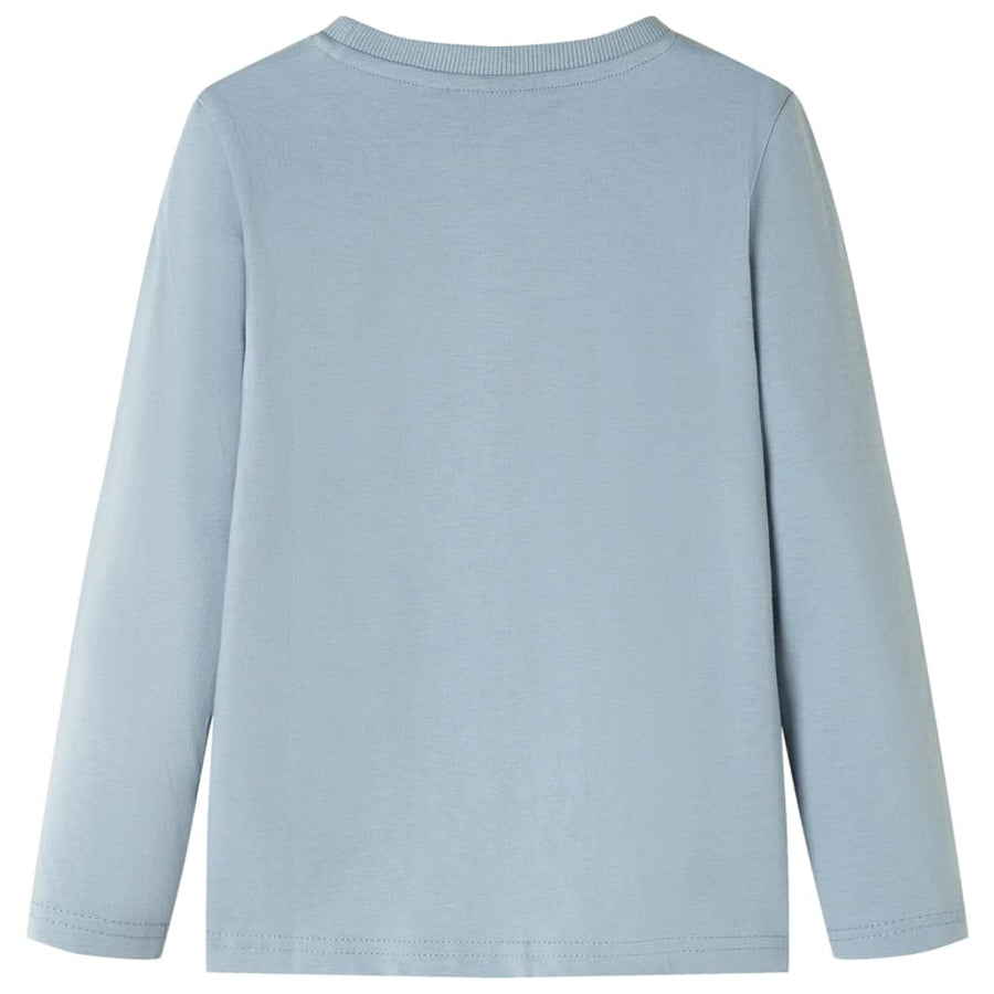 Kindershirt met lange mouwen 116 lichtblauw Blauw