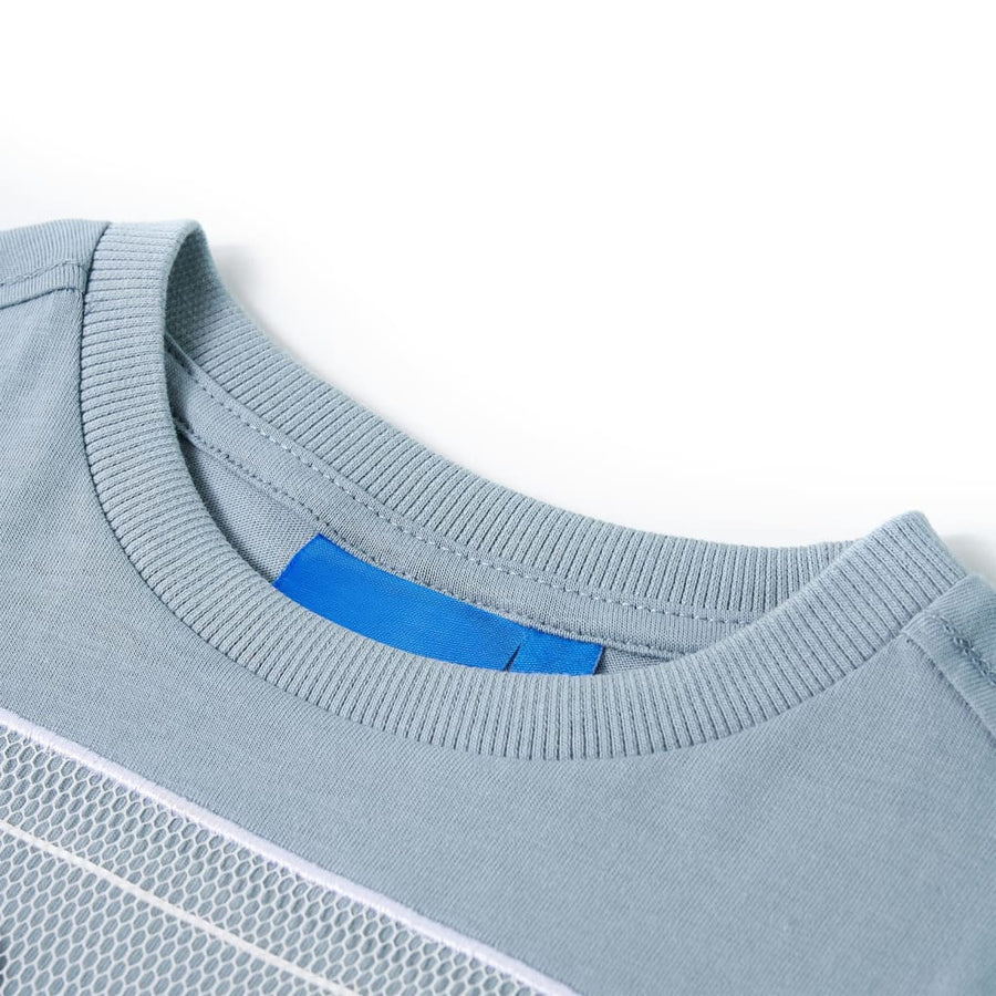 Kindershirt met lange mouwen 128 lichtblauw Blauw