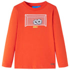 Children's long-sleeved shirt 104 bright orange