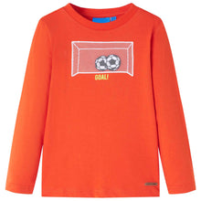 Kindershirt met lange mouwen 104 feloranje orange