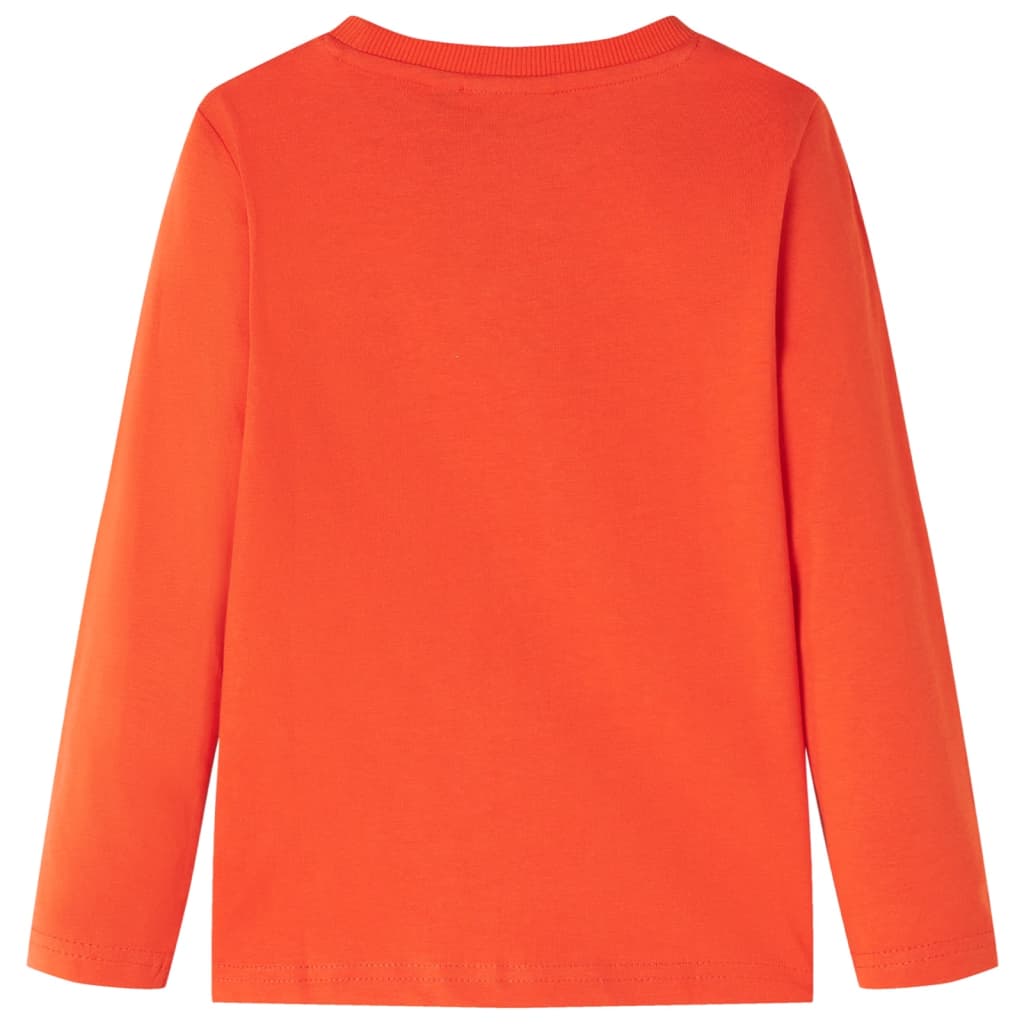 Kindershirt met lange mouwen 104 feloranje orange