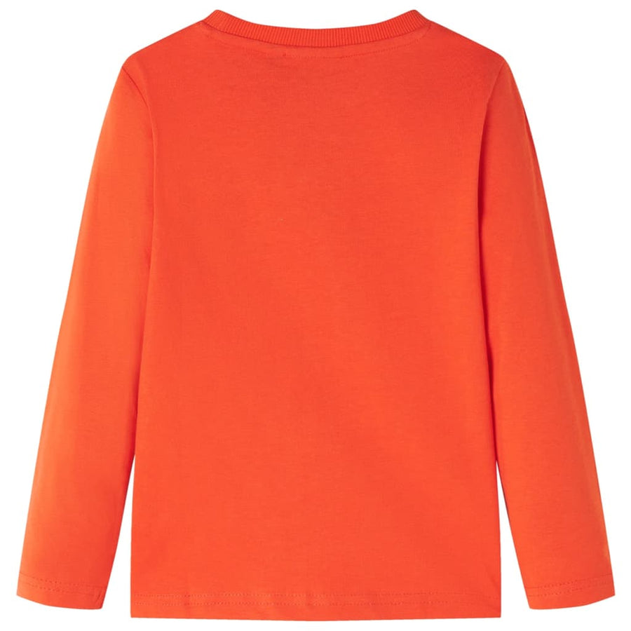 Kindershirt met lange mouwen 104 feloranje orange