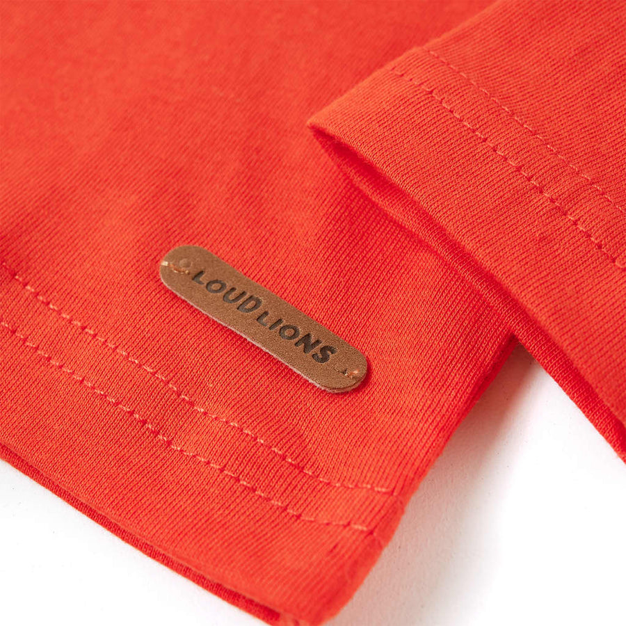 Kindershirt met lange mouwen 104 feloranje orange
