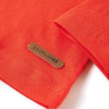 Kindershirt met lange mouwen 116 feloranje orange