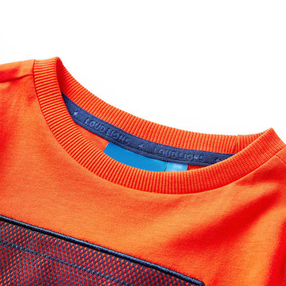 Kindershirt met lange mouwen 104 feloranje 104