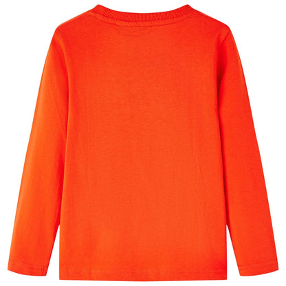 Kindershirt met lange mouwen 116 feloranje 116