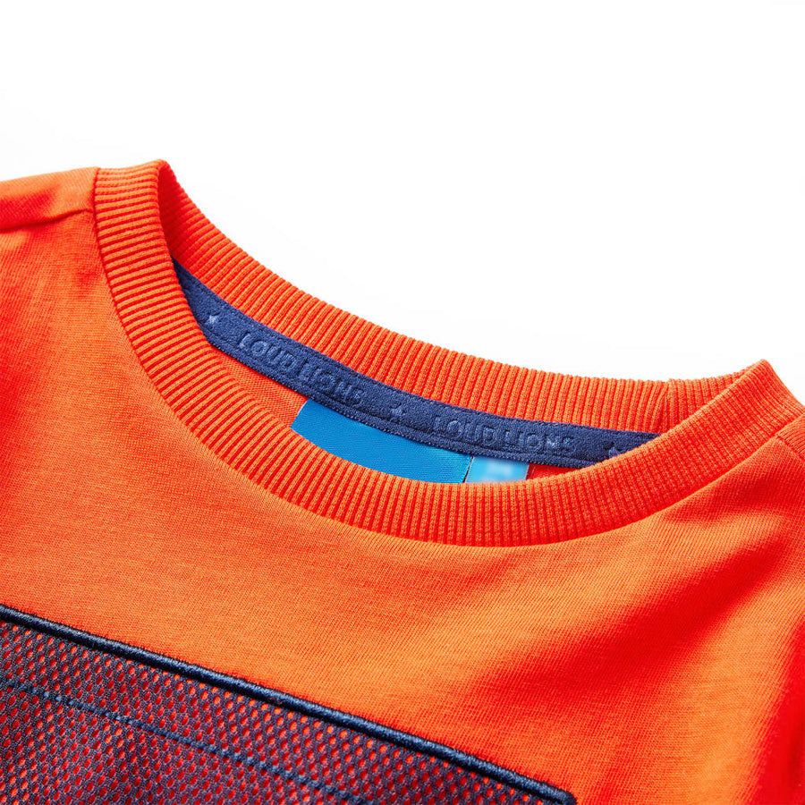 Kindershirt met lange mouwen 116 feloranje 116