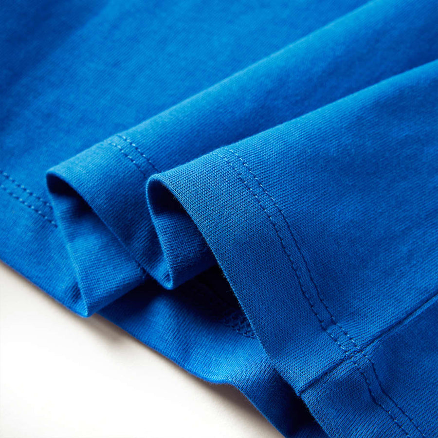 Kindershirt met lange mouwen 128 kobaltblauw Blauw 128