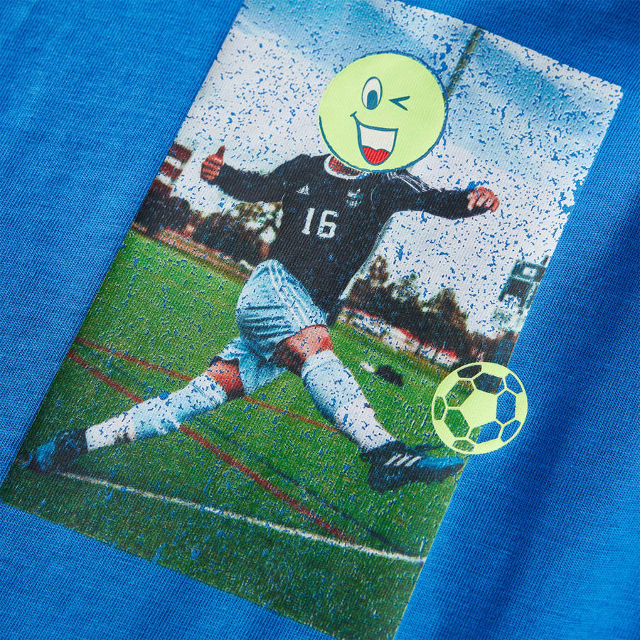 Kindershirt met lange mouwen 140 kobaltblauw Blauw 140