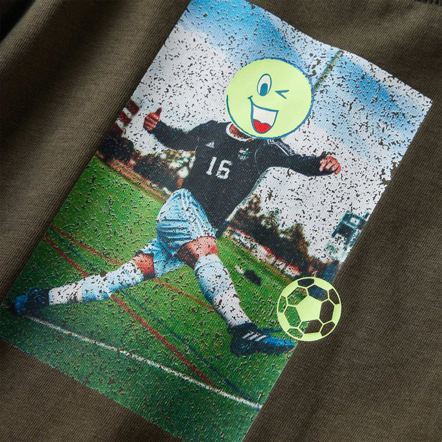 Kindershirt met lange mouwen 116 kakikleurig Kaki