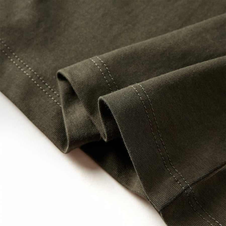 Kindershirt met lange mouwen 116 kakikleurig Kaki