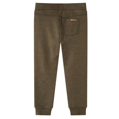 Kinderjoggingbroek 104 gemêleerd kakikleurig 104