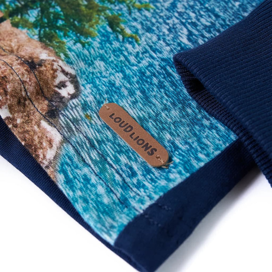 Kindershirt met lange mouwen 104 marineblauw 104
