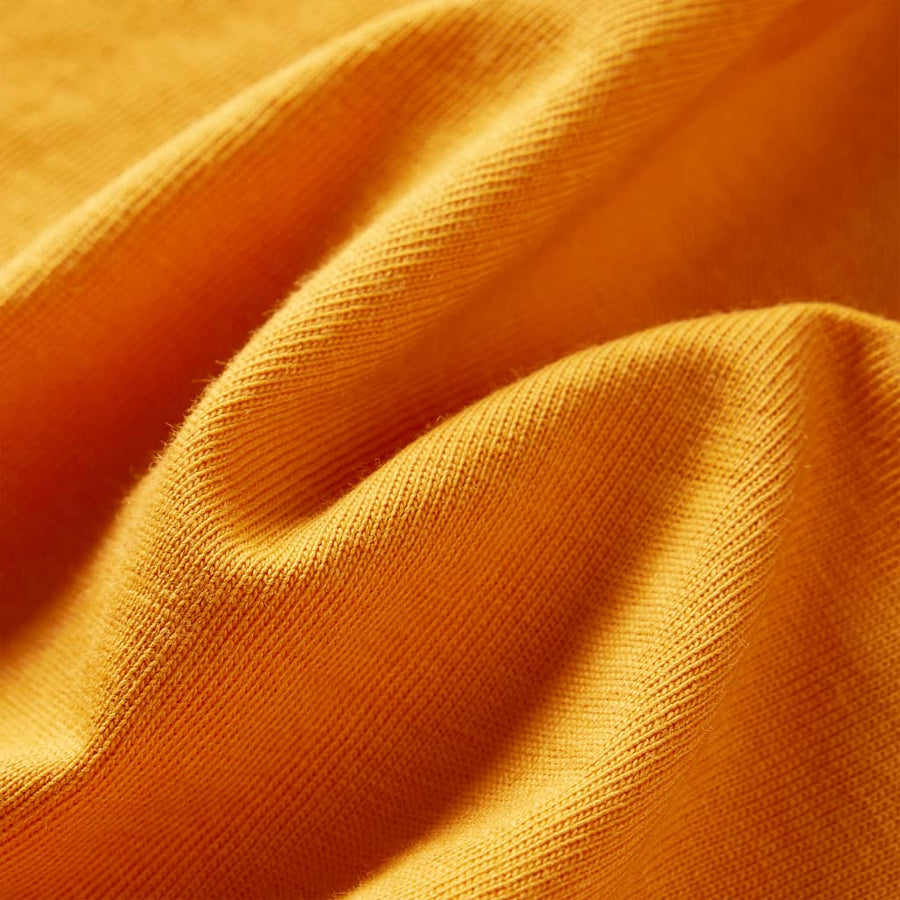 Kindershirt met lange mouwen 116 okerkleurig Oker
