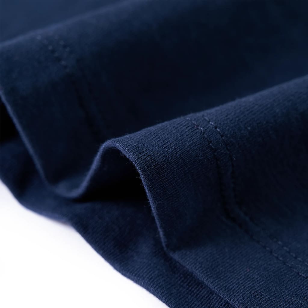 Kindershirt met lange mouwen 140 gemêleerd marineblauw