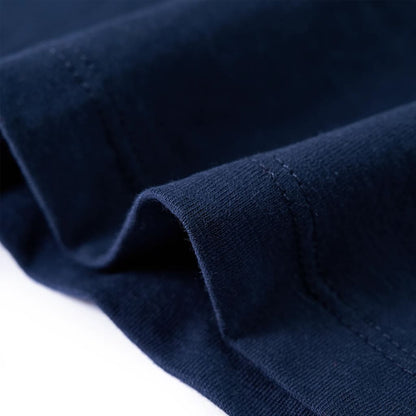 Kindershirt met lange mouwen 140 gemêleerd marineblauw