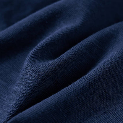 Kindershirt met lange mouwen 140 gemêleerd marineblauw