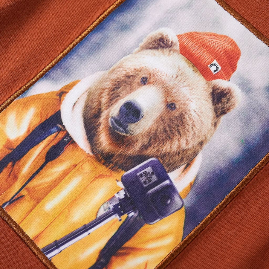 Kindershirt met lange mouwen 116 oranjebruin 116