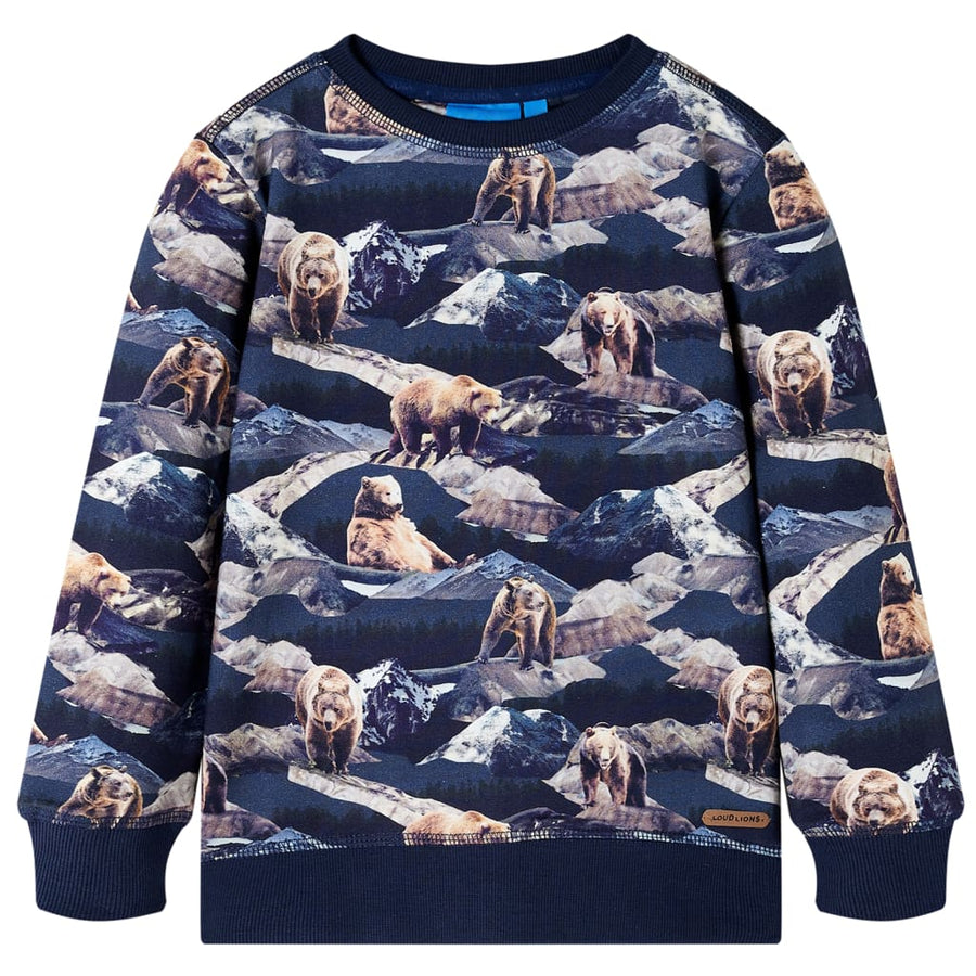 Kindertrui 128 marineblauw 128