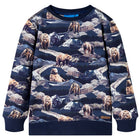 Children's jumper 140 navy blue