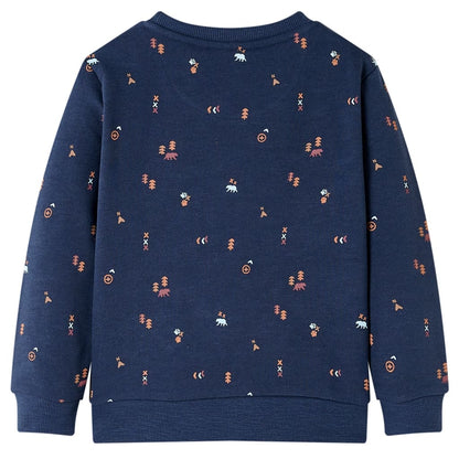 Kindertrui 116 gemêleerd marineblauw 116
