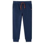 Kids' jogging bottoms 92 speckled navy blue