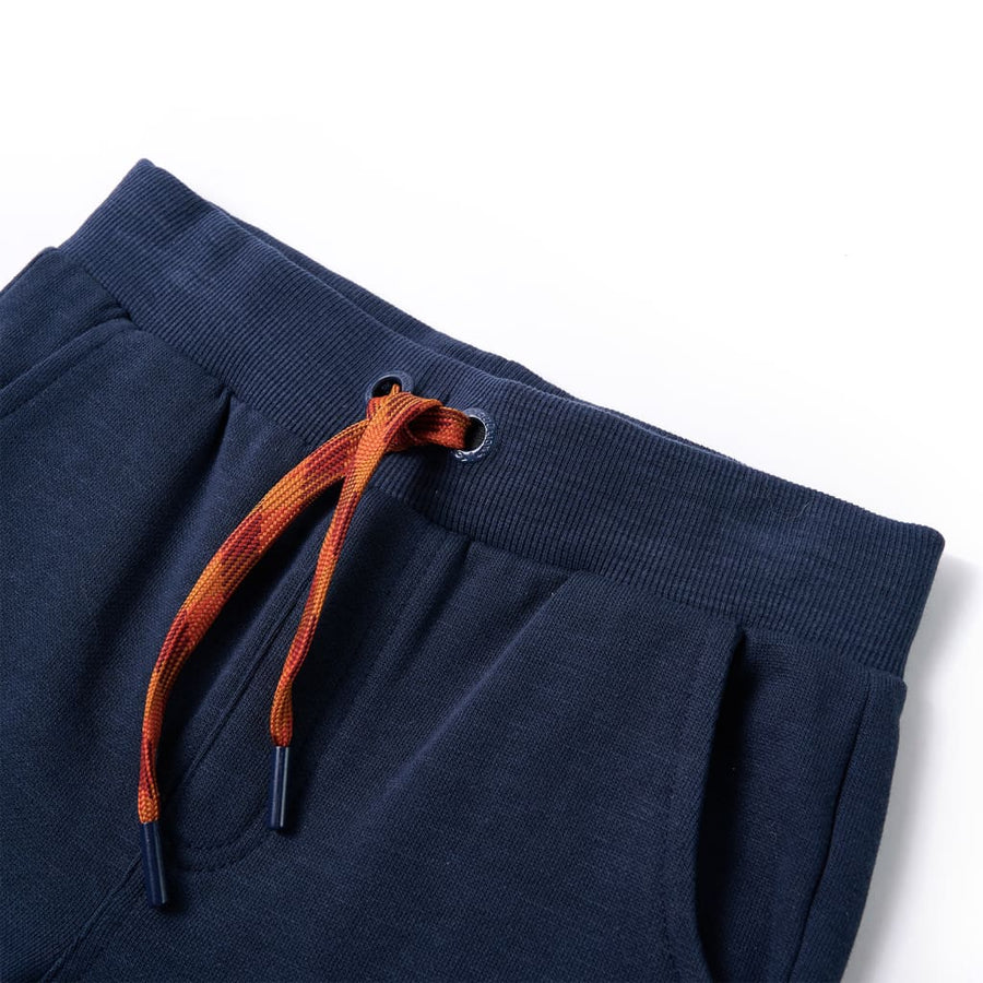 Kinderjoggingbroek 92 gemêleerd marineblauw Marineblauw