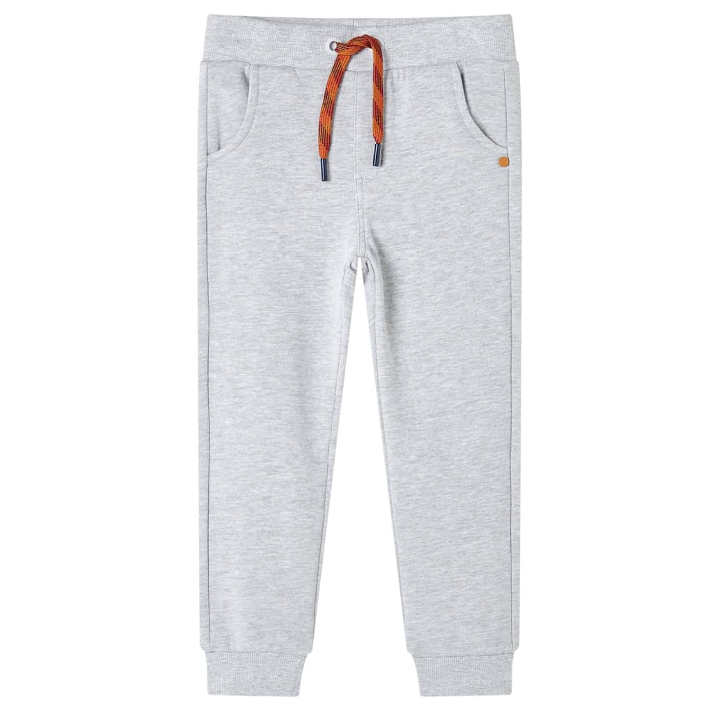 Kinderjoggingbroek 92 gemêleerd grijs Grijs 92