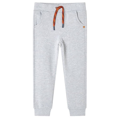 Kinderjoggingbroek 92 gemêleerd grijs Grijs 92