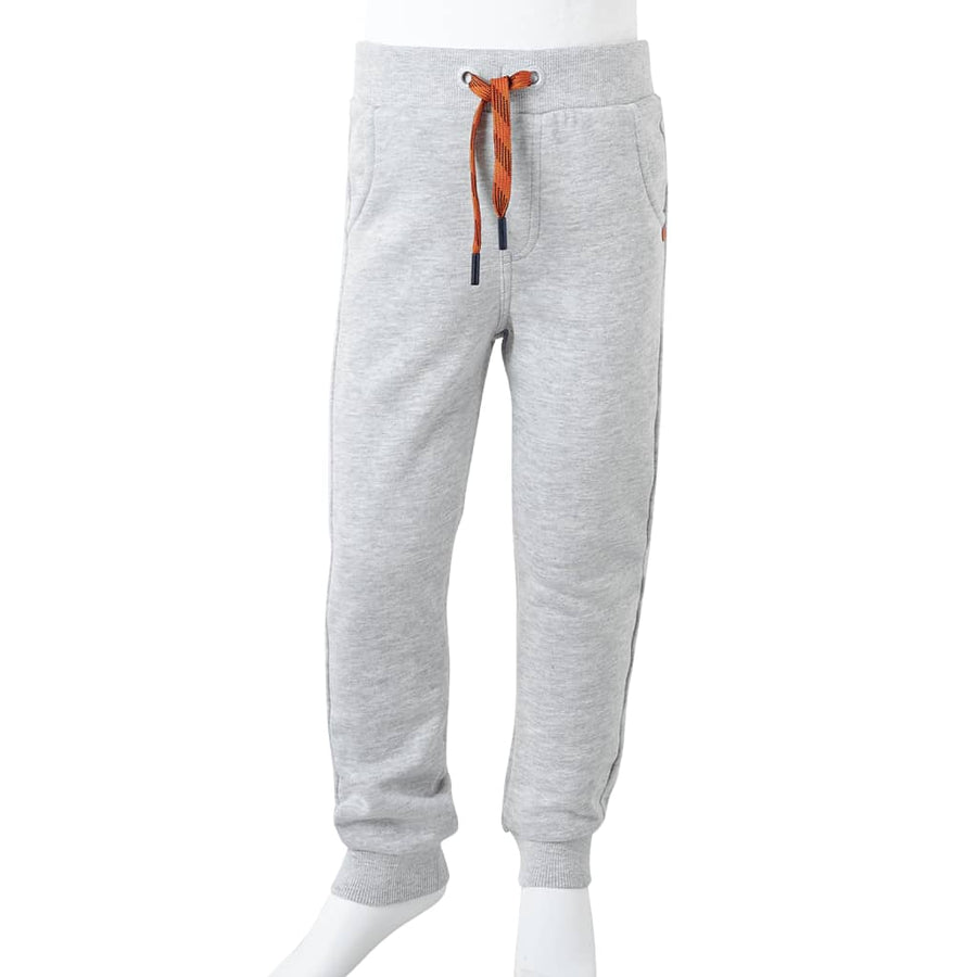 Kinderjoggingbroek 92 gemêleerd grijs Grijs 92