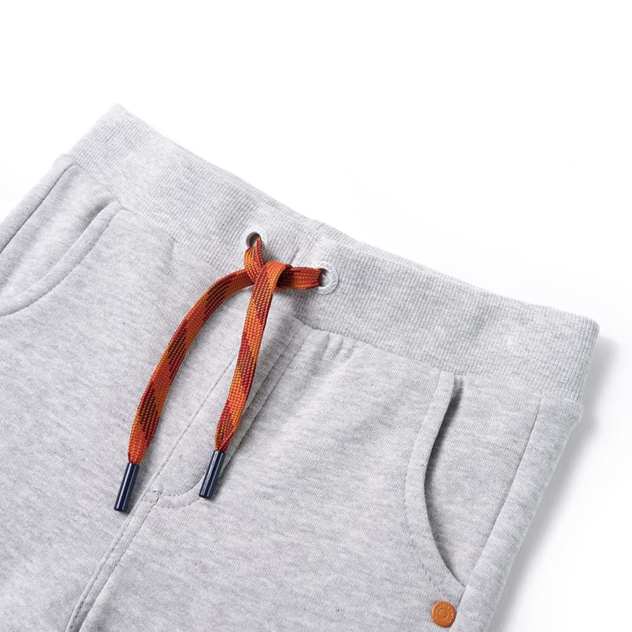 Kinderjoggingbroek 104 gemêleerd grijs Grijs 104
