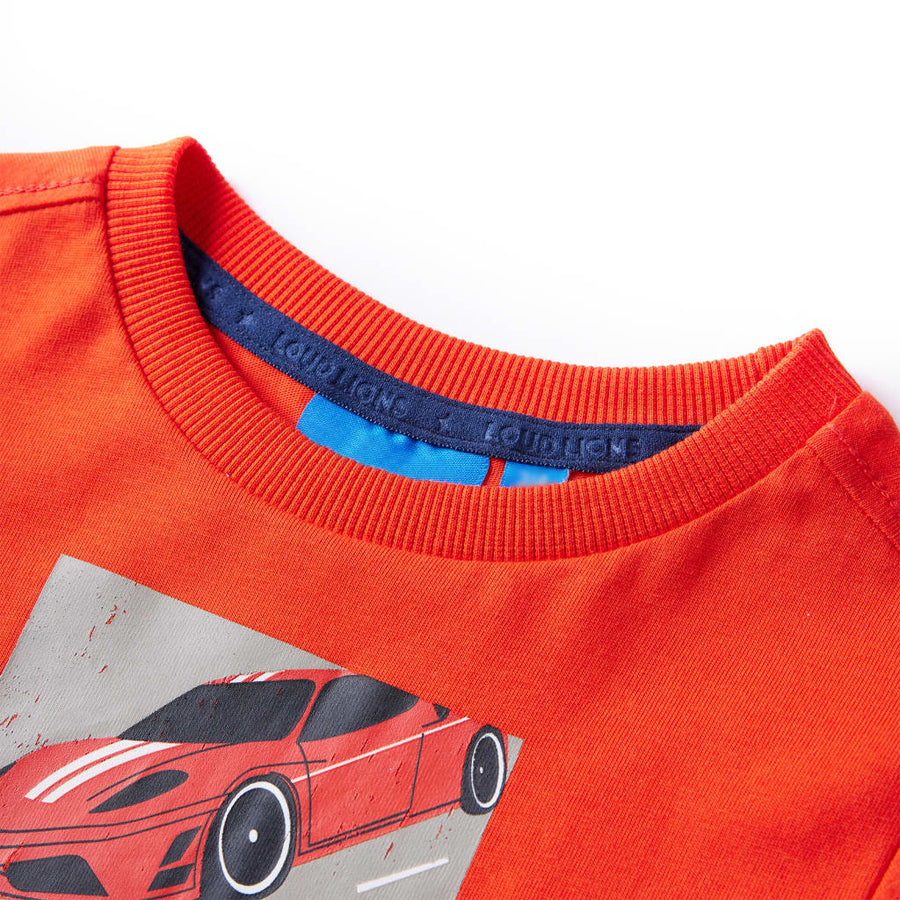 Kindershirt met lange mouwen 104 felroranje