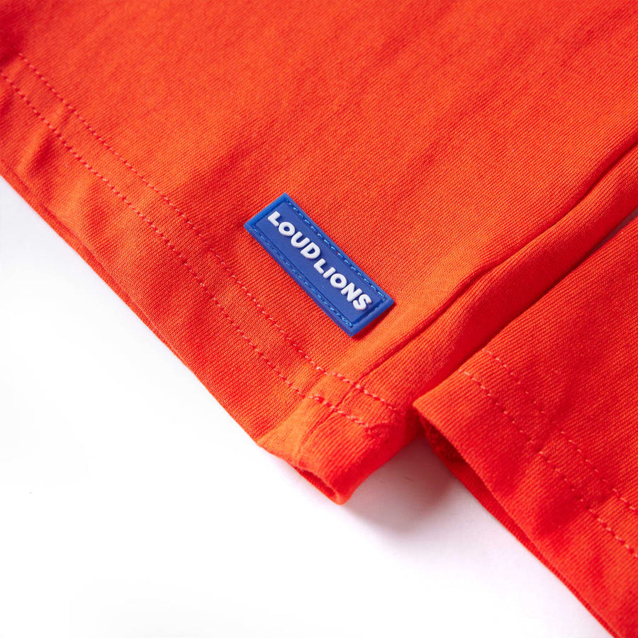 Kindershirt met lange mouwen 104 felroranje