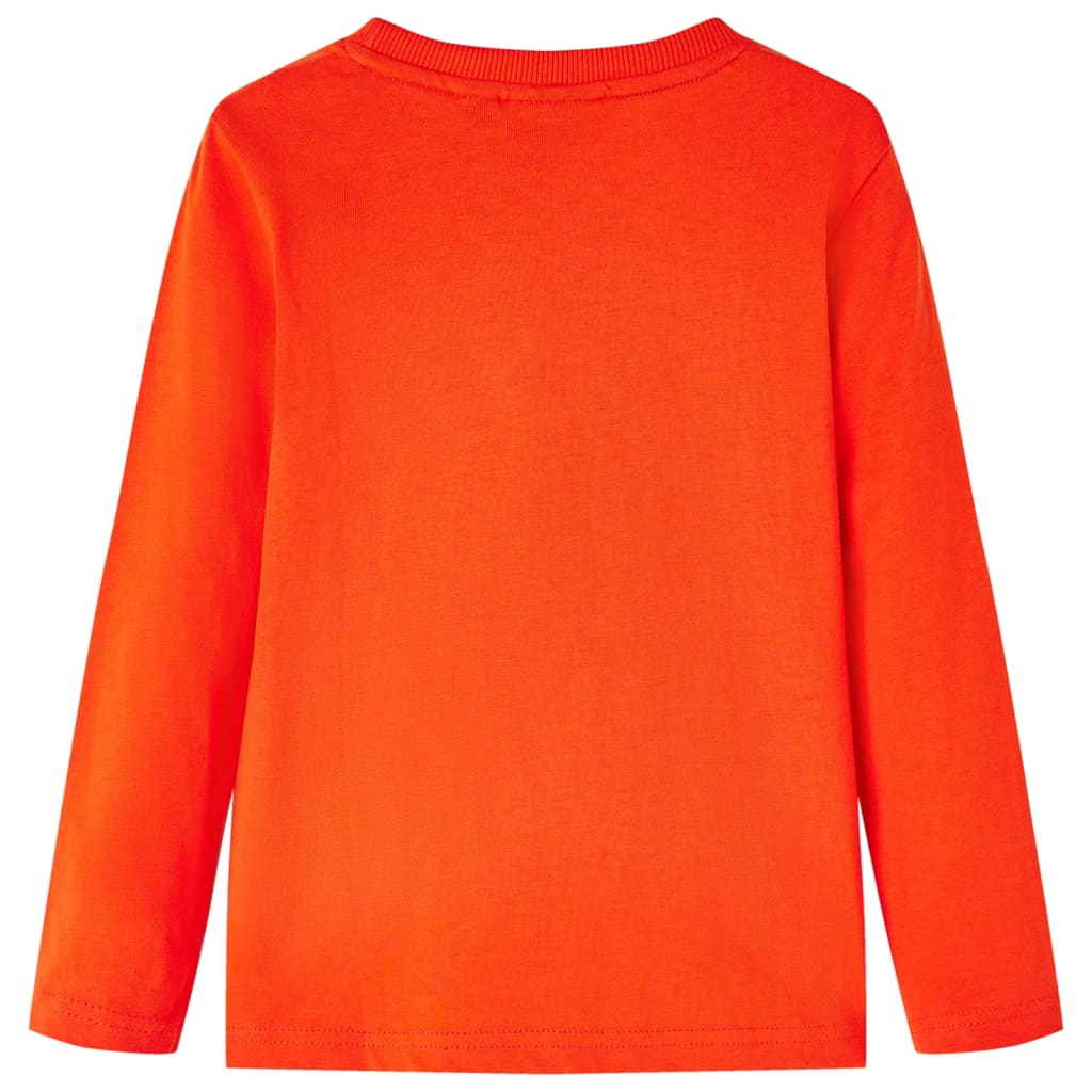 Kindershirt met lange mouwen 116 felroranje
