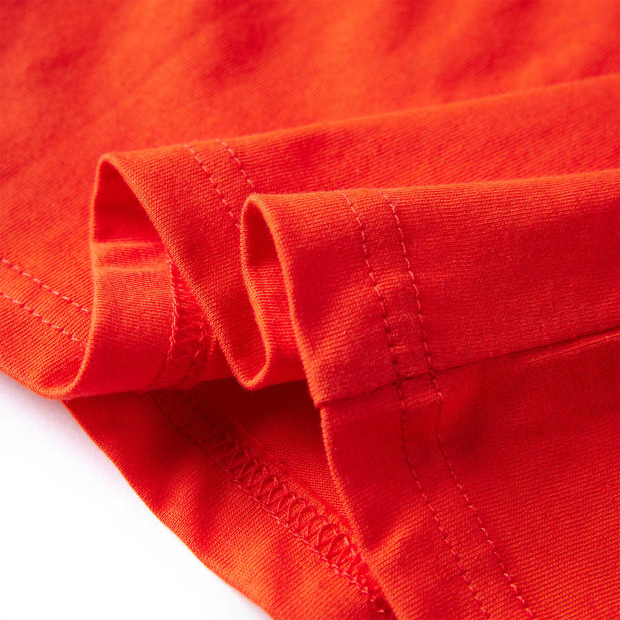 Kindershirt met lange mouwen 116 felroranje