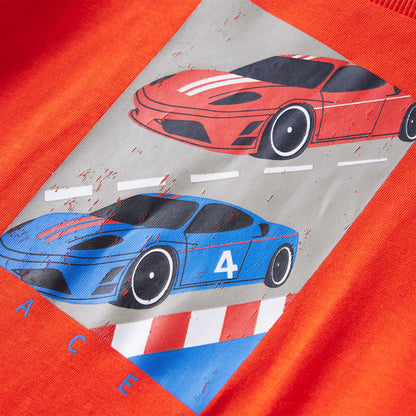 Kindershirt met lange mouwen 128 felroranje