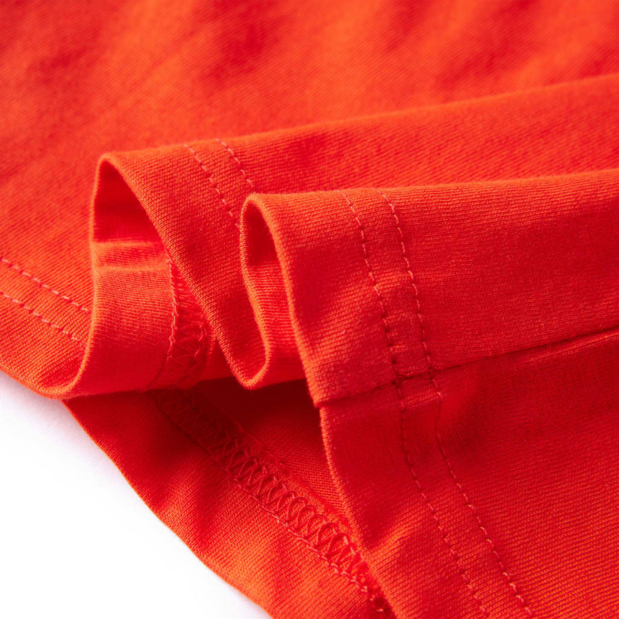 Kindershirt met lange mouwen 128 felroranje